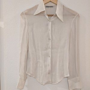 Vintage Emporio Armani - Sheer White Blouse